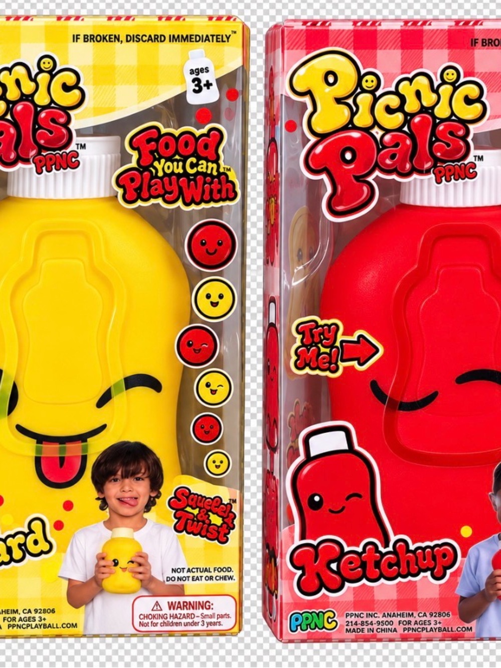 *BRAND NEW* PPNC KETCHUP AND MUSTARD SQUISHIES. PICNIC PALS
